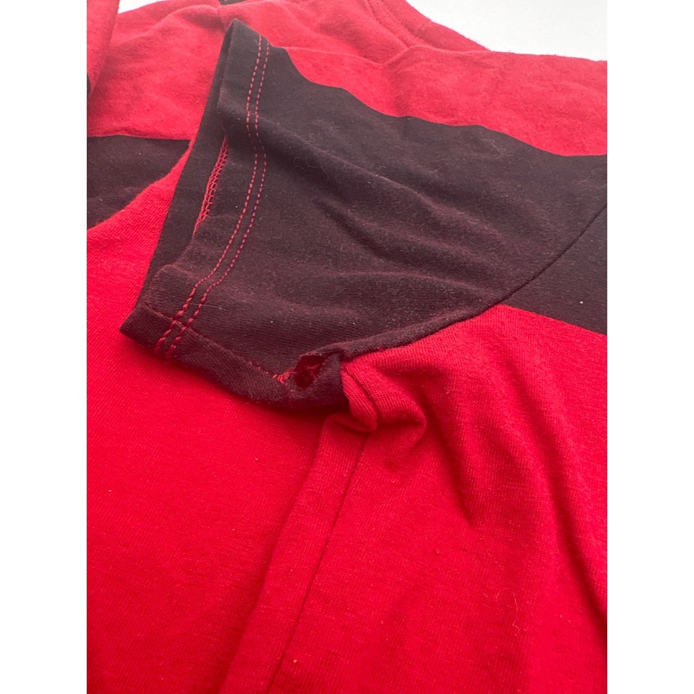 Nike Atlanta Falcons NFL Red Black Colorblock Tri-Blend T-Shirt Womens Small - Picture 7 of 8